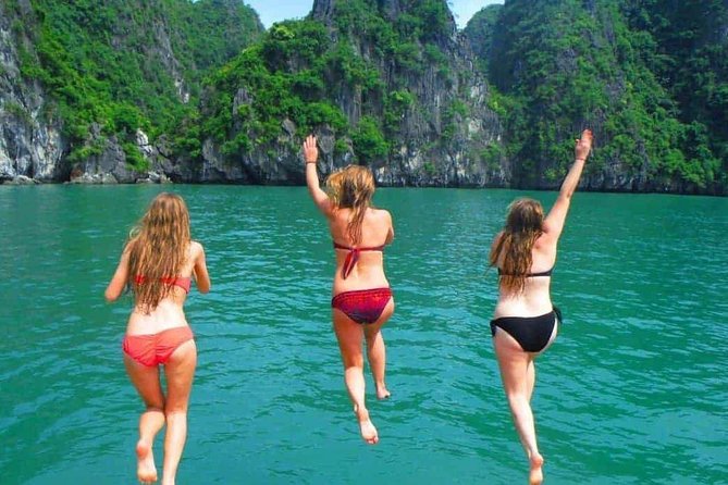 1 Day Boat Tour: HaLong Bay, Lan Ha Bay, Natural Beach and Full Moon Party - First views from the boat near the fisherman’s village