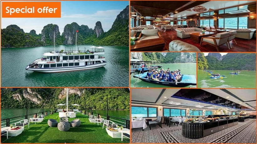 1 Day On 5-Star Halong Cruise With Highest Safety Equipments - Five to six hours among Halong Bay’s limestone islands