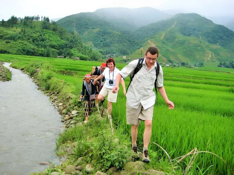 1-Day Sapa Long Trek - Rice Field Terrace, Ethnic Culture - Y Linh Ho and the wooden bridge