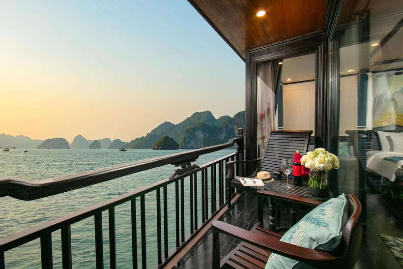 2-Day: Halong Lan Ha Bay 5 Stars Cruises w/Balcony & Bathtub - Tai Chi and the shorter second morning
