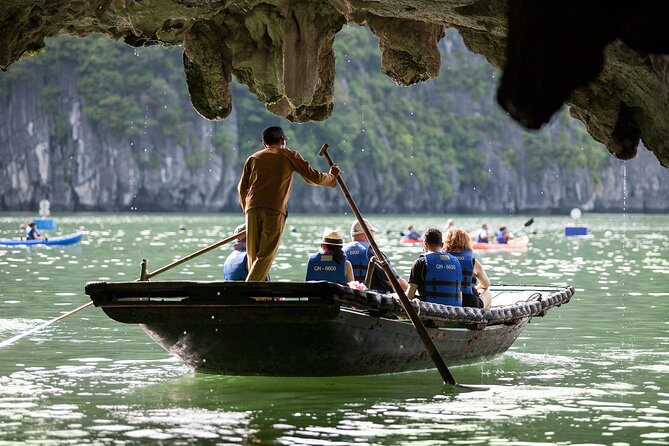 2D1N: Halong Bay 4-Star Cruise - Cave, Kayak, Swim, Meals - Day one: from the marina to the limestone islands