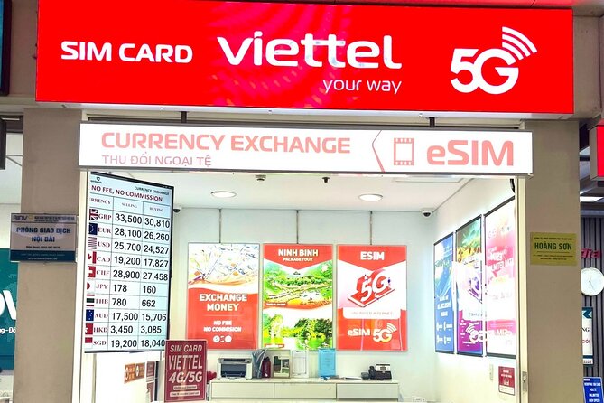 30 Days Unlimited 4G/5G Data Vietnam eSIM and Physical Card - Viettel coverage from Hanoi to Ho Chi Minh City