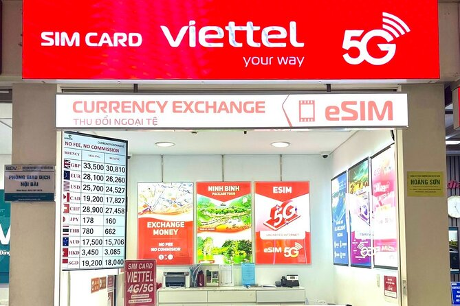 30 Days Unlimited 4G/5G Data Vietnam eSIM and Physical Card - The airport setup process