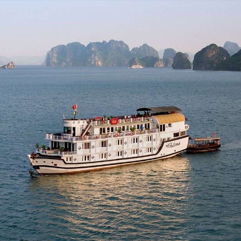 4-star Halong Paloma Cruise 2D1N Trip - Thien Canh Son Cave and an optional swim