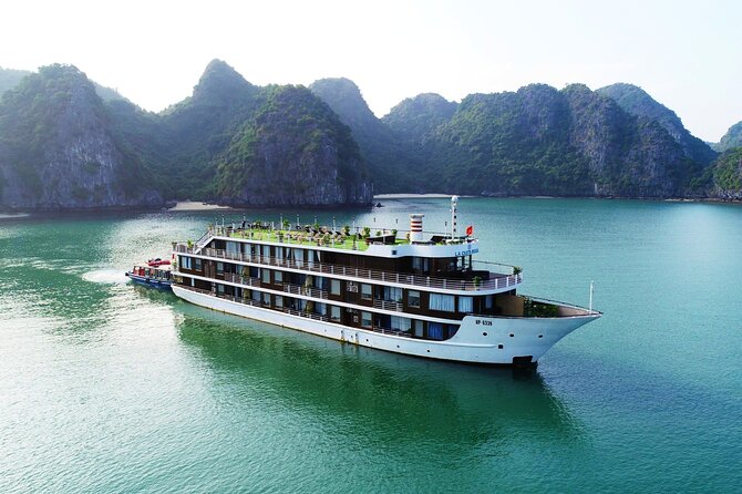 All-Inclusive 2 Day/1 Night Halong Luxury Cruise, Meals, Cave, Kayaking,Swimming - Boarding at noon and settling into the cabin