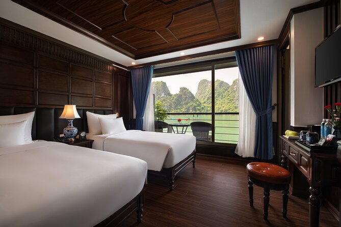 All-Inclusive 3 Day/2 Night Halong Luxury Cruise Meals, Cave, Kayaking, Swimming - Cabins, service, and the five-star promise