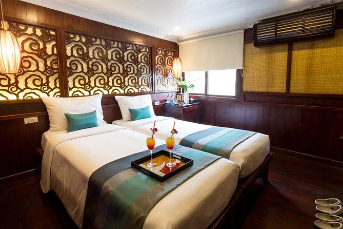 All inclusive Bhaya 2-Day Halong Bay Tour - The cabin, food, and onboard service