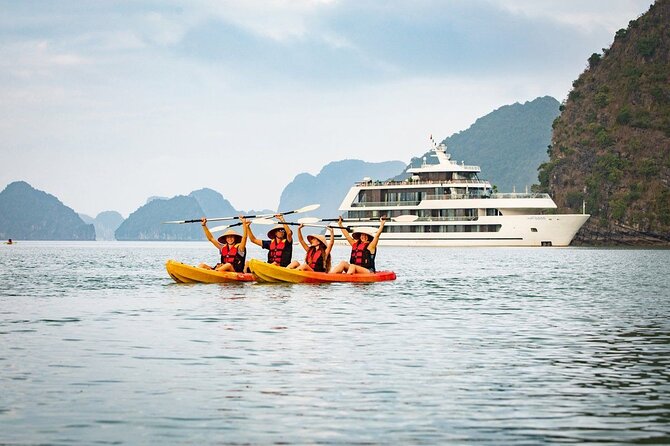 ALL Inclusive: Halong Bay Overnight Luxury Cruise Collection - Lan Ha Bay route: a quieter alternative with a different plan