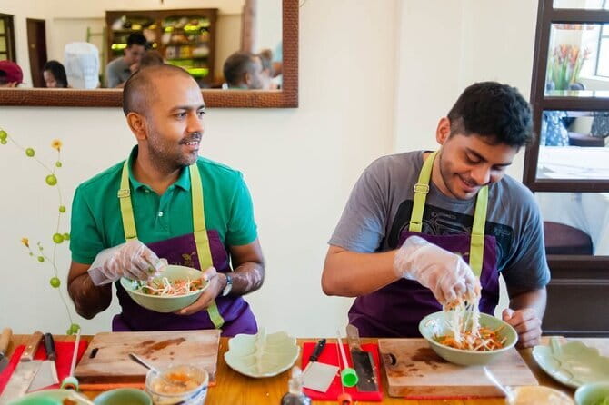 Authentic Vietnamese Cooking Class with Market Visit in HCMc - Eating what you prepared for lunch or dinner