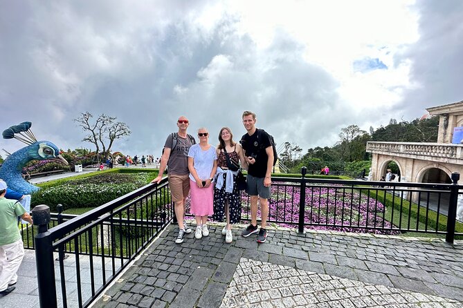 Ba Na Hills and Marble Mountains PrivateTour with Streetfood meal - Riding the long cable car to Ba Na Hills