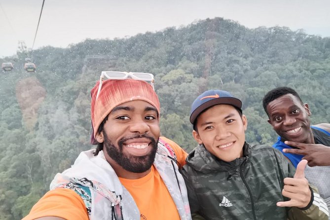 Bana Hills - Golden Hands Bridge Private Tour - Riding up to Ba Na Hills