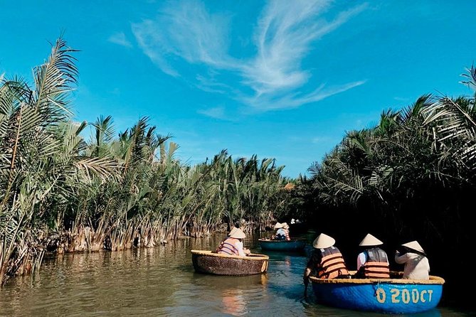 Basket Boat Tour, Hoi An city, boat trip and lantern release - Paddling through the Bay Mau Coconut Forest