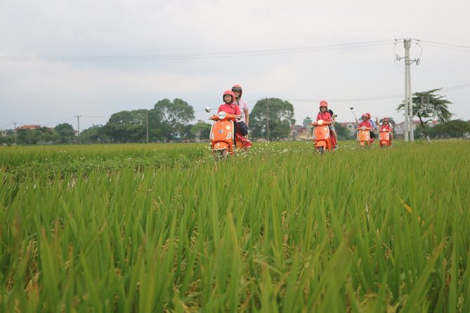 Beautiful Female Riders Vespa Red River Countryside Tour 5 Hours - At a glance