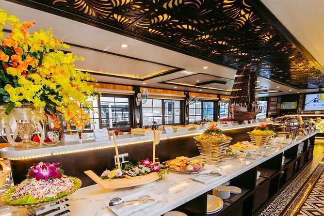 Best Halong Bay Tour One Day On Luxury Cruise 6 Hours Cruising - Ti Top Island for swimming and a 360-degree view
