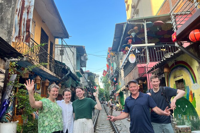 Best Hanoi Food Tour 7 Different Food Tasting Visit Train Street - Finishing beside Hanoi Train Street