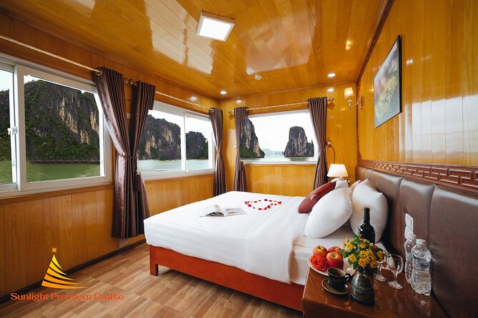 Best Lan Ha Bay Cat Ba Cruise 2 Days 1 Night Less touristy - Ba Trai Dao Beach: a short swim in a remarkable setting
