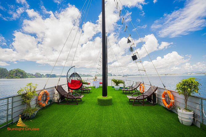 Best Price Halong 5 Star Day Cruise Buffet, Pool ,Sunset party - Sailing among Halong Bay’s limestone islands