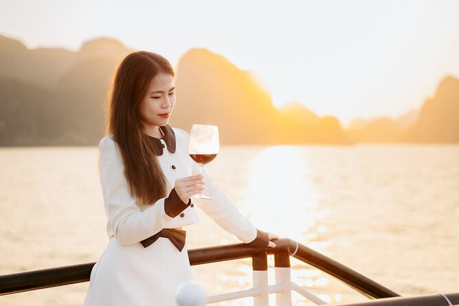 Best Price Halong 5 Star Day Cruise Buffet, Pool ,Sunset party - What the $36.41 price really covers