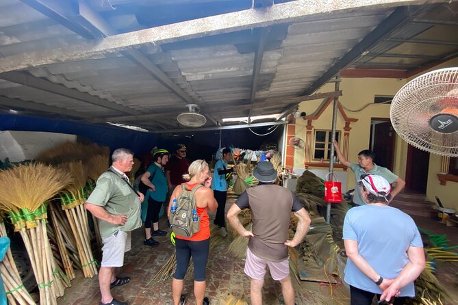Bicycle Tours Hanoi: Full Day Bicycle Tours City & Countryside - Crossing Long Bien Bridge and entering the Red River plain