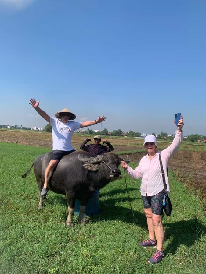 BUFFALO RIDING -BASKET BOAT & BIKE TOUR-HOI AN - How the price compares with the experience
