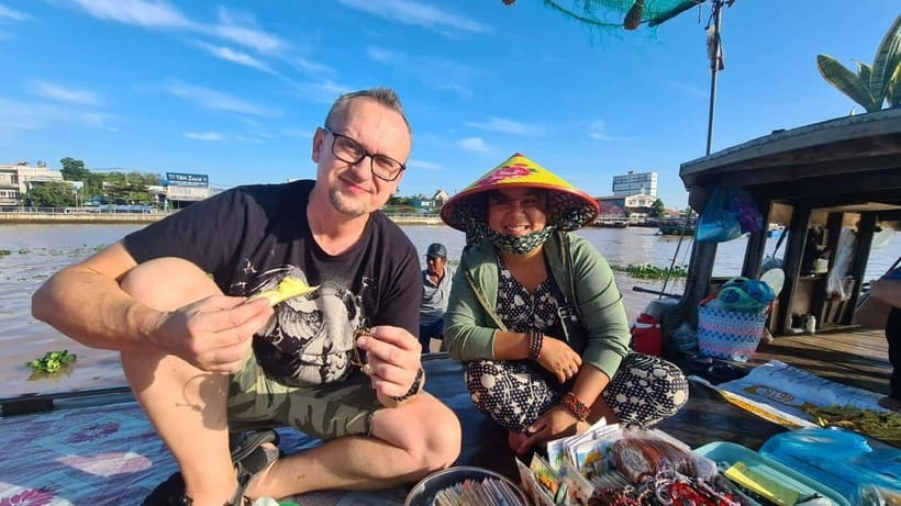Can Tho: Floating Market, Canal, Cacao Farm & Mekong' Life - Cacao milk and wine at the organic farm