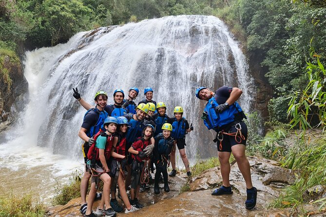 Canyoning Tour in Dalat Viet Nam - Base camp training before the first rappel