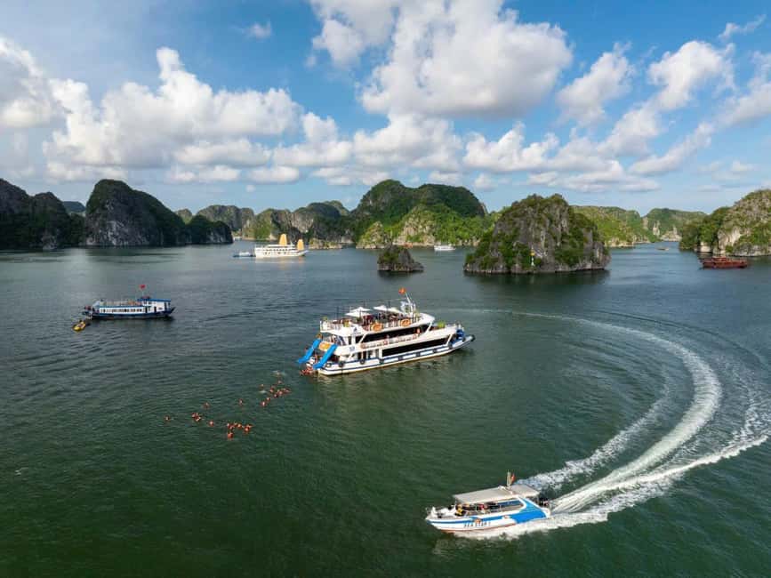Cat Ba/Ha Noi: Lan Ha and Monkey Island Full Day Boat Trip - Swimming at Ba Trai Dao and the Three Peach area