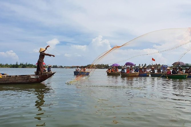 Cooking Class Hoi An:Local Market, Basket Boat, Fishing & Cooking - Timing, pickup, and group size