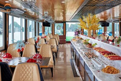 Cozy Bay Halong 5-Star Day Cruise, Buffet, Cave, Kayak, Swimming