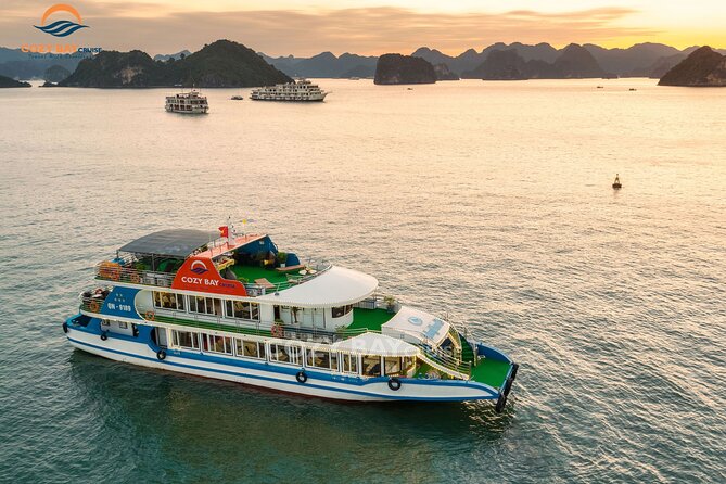 Cozy Bay Halong 5-Star Day Cruise, Buffet, Cave, Kayak, Swimming - Guides, group size, and how the day is managed