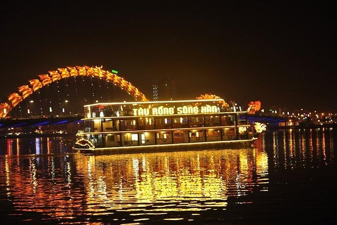 Da Nang Night Motorbike Tour & River Cruise Riding By Lady Rider - Night-market time near the Sun Wheel