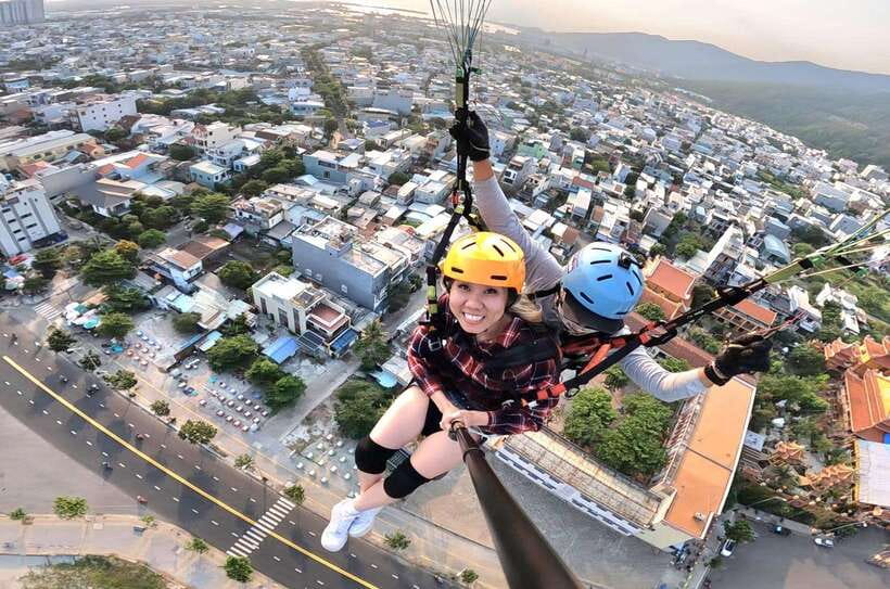 Da Nang Private paragliding experience on Monkey Mountain - How the experience feels for nervous first-timers