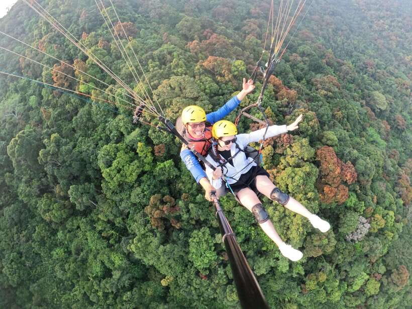 Da Nang Private paragliding experience on Monkey Mountain - What you see over Son Tra and Da Nang