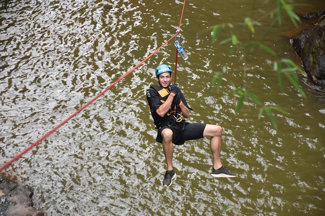 Dalat Canyoning Day Trip - The 18m dry abseil gets you started