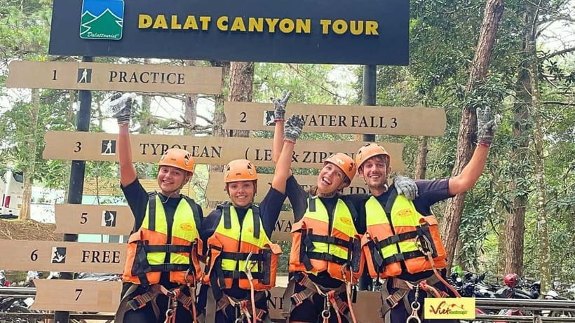Dalat: Canyoning Extreme Adventure Vietnam - Natural rock slides bring the fun back