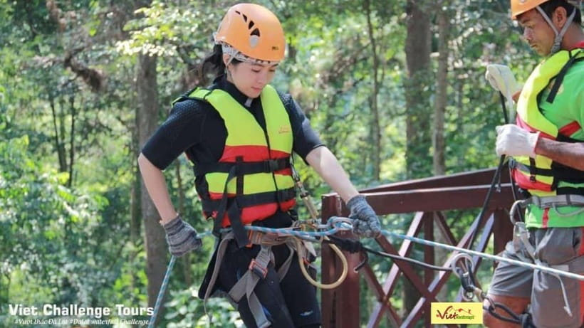 Dalat: Canyoning Extreme Adventure Vietnam - Lunch arrives at the right point in the route
