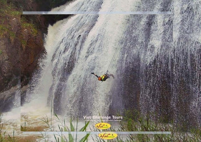 Dalat: Canyoning Extreme Adventure Vietnam - The 18-meter dry cliff gives you a safe first test