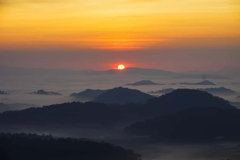 Dalat: Cloud Chasing packaged hike - Sunrise Pickup Included - Coffee, toast, and artichoke tea above Da Lat