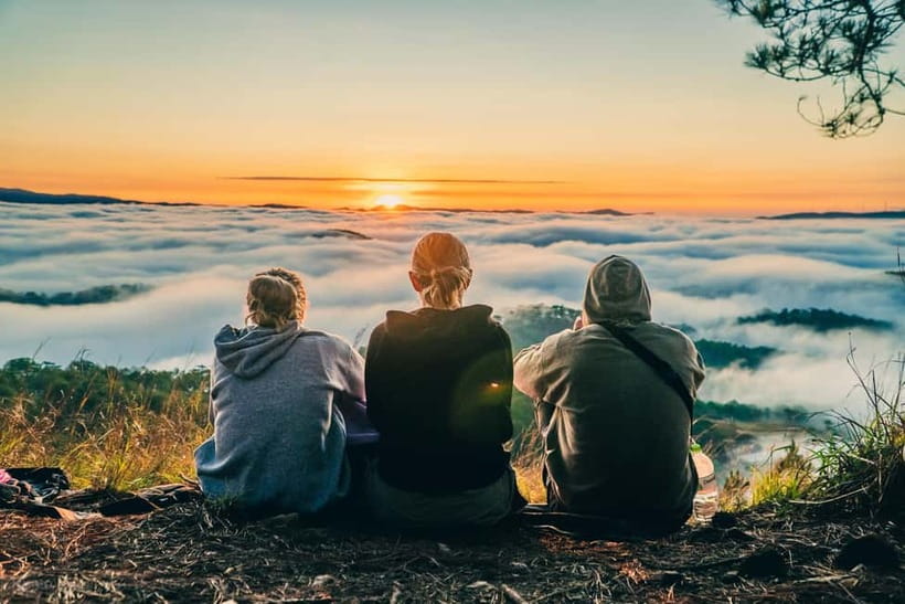 Dalat: Cloud Chasing packaged hike - Sunrise Pickup Included - Hiking to the second-highest peak