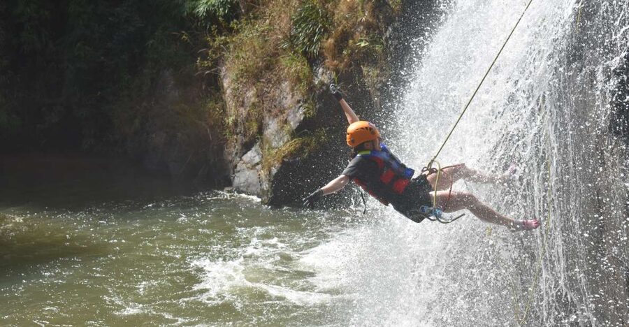 Dalat: Extreme Canyoning Adventure - Starting With Ropes, Helmets, and a Practice Run