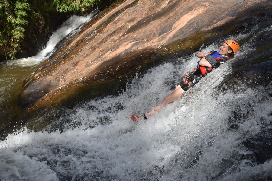 Dalat: Extreme Canyoning Adventure - The 18-Meter Dry Cliff Builds Confidence
