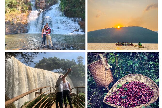 Dalat Top Tourists Sights - Waterfall & Go kart-Mario Kart - Clay Sculpture Tunnel: art beside the trees