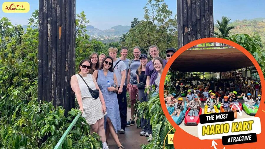 Dalat Top Tourists Sights - Waterfall & luge kart/Mario kart - What the $34 price really covers