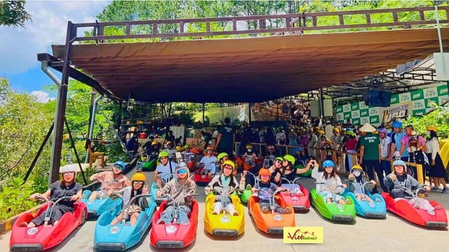 Dalat Top Tourists Sights - Waterfall & luge kart/Mario kart - Mongo Land, the playful stop in the highlands