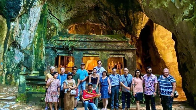 DaNang/HA: Lady Buddha, Marble Mountain & Am Phu Caves Tour - Linh Ung Pagoda and the Lady Buddha statue