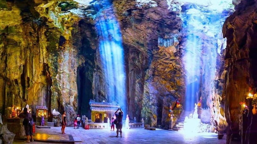 DaNang/HA: Lady Buddha, Marble Mountain & Am Phu Caves Tour - Am Phu Cave and the theatrical Hell Cave