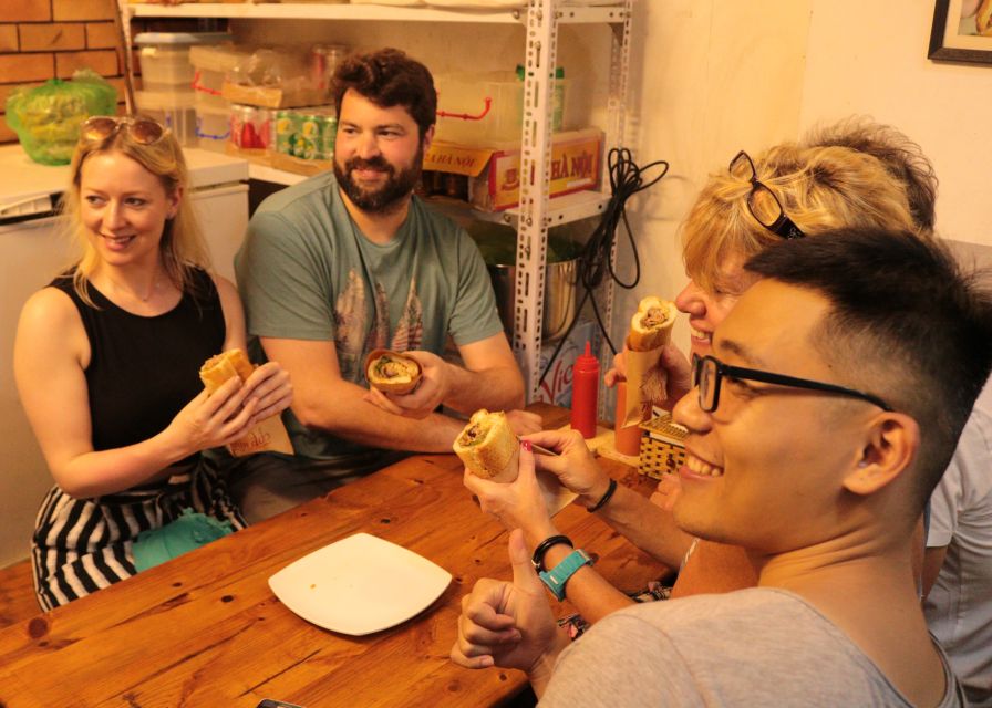 Discover Hanoi's Street Food by Night & Mini Class Coffee - Pho, banh cuon, and banh mi in the Old Quarter