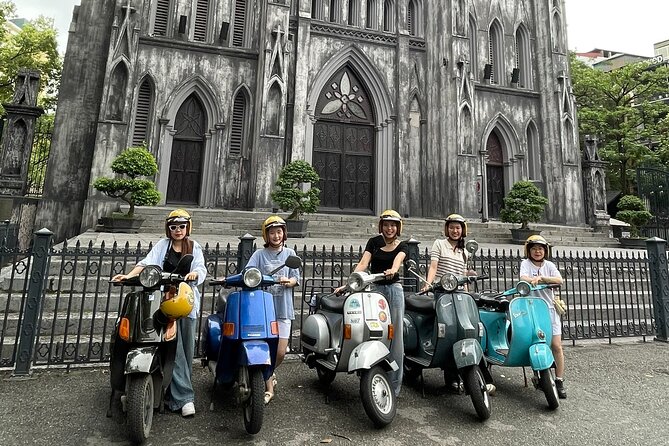 Discovery Inside Ha Noi City Tour By Vespa - Bun cha and egg coffee in the Old Quarter