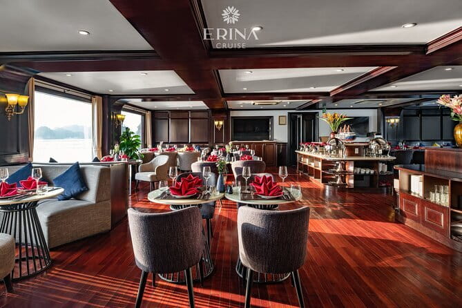 Erina Cruise 5-star cruise 2 day visit Lan Ha Bay private balcony - Dinner, food, and the service factor