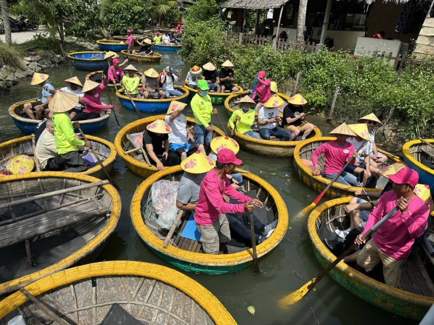 Experience Bamboo Basket Boat on Coconut village w Locals - The spinning boat show and the noise factor